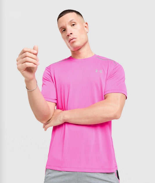 T-shirt Running Under Armour - Rose Reflective