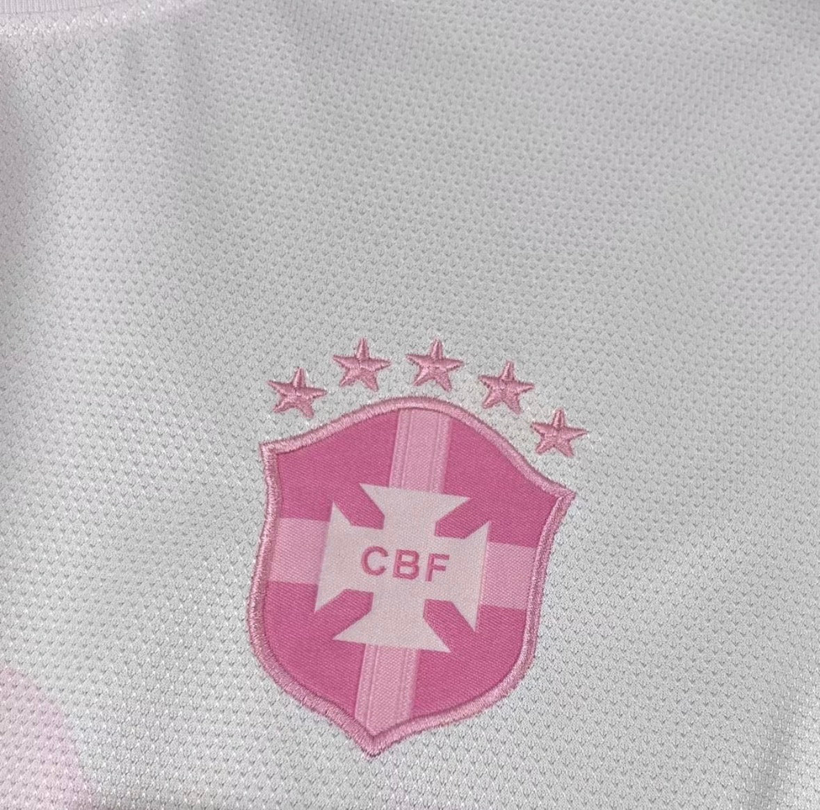 Maillot du Bresil - Blanc/Rose