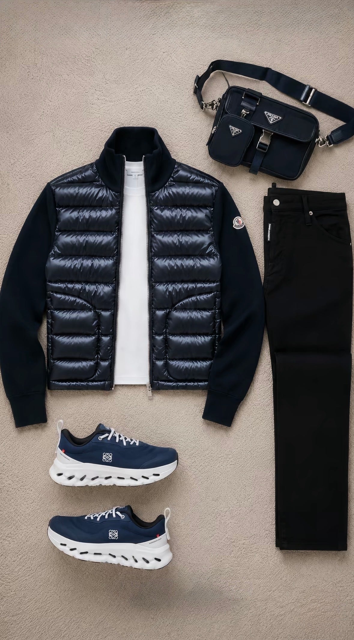 Combos Jean / Veste / T-shirt / Chaussure / Sacoche