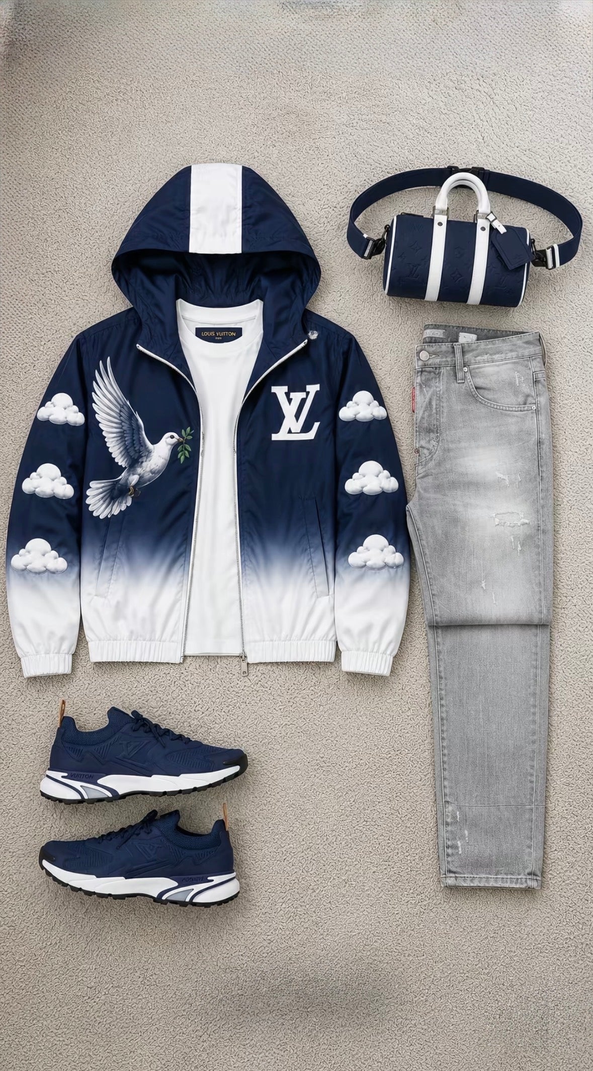 Combos Jean / Veste / T-shirt / Chaussure / Sacoche