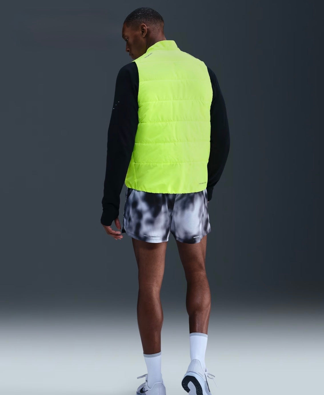 Nike Veste Running Therma fit - Jaune fluo