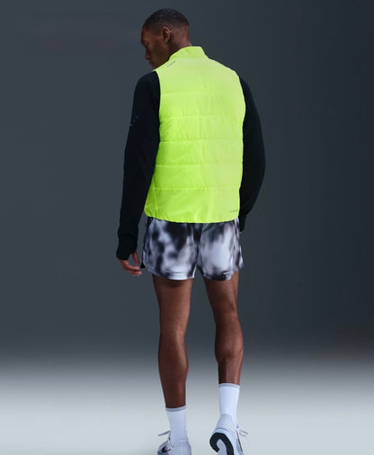 Nike Veste Running Therma fit - Jaune fluo