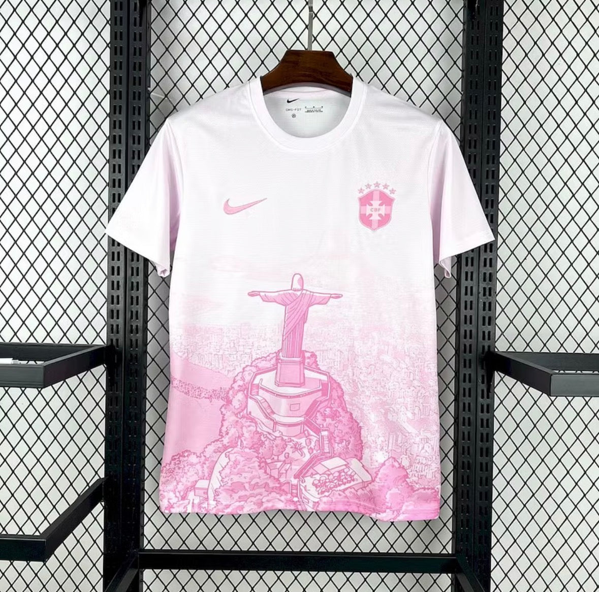 Maillot du Bresil - Blanc/Rose