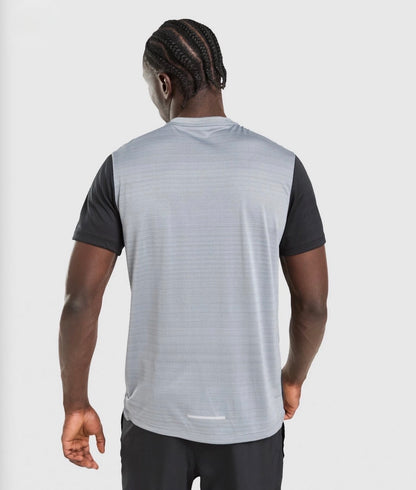 T-shirt Running Nike - Noir/Gris