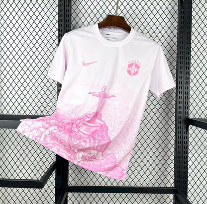 Maillot du Bresil - Blanc/Rose