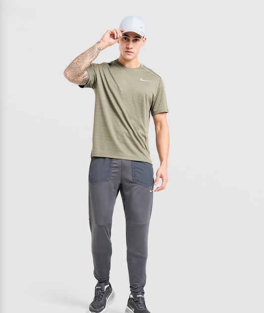 T-shirt Running Nike - Vert Kaki