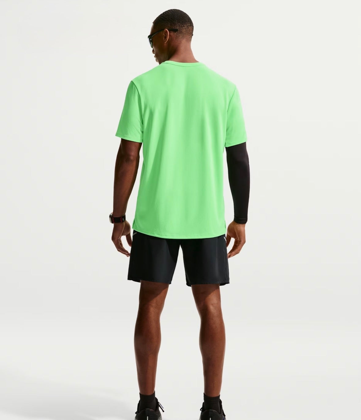 T-shirt Running Nike - Vert Reflective