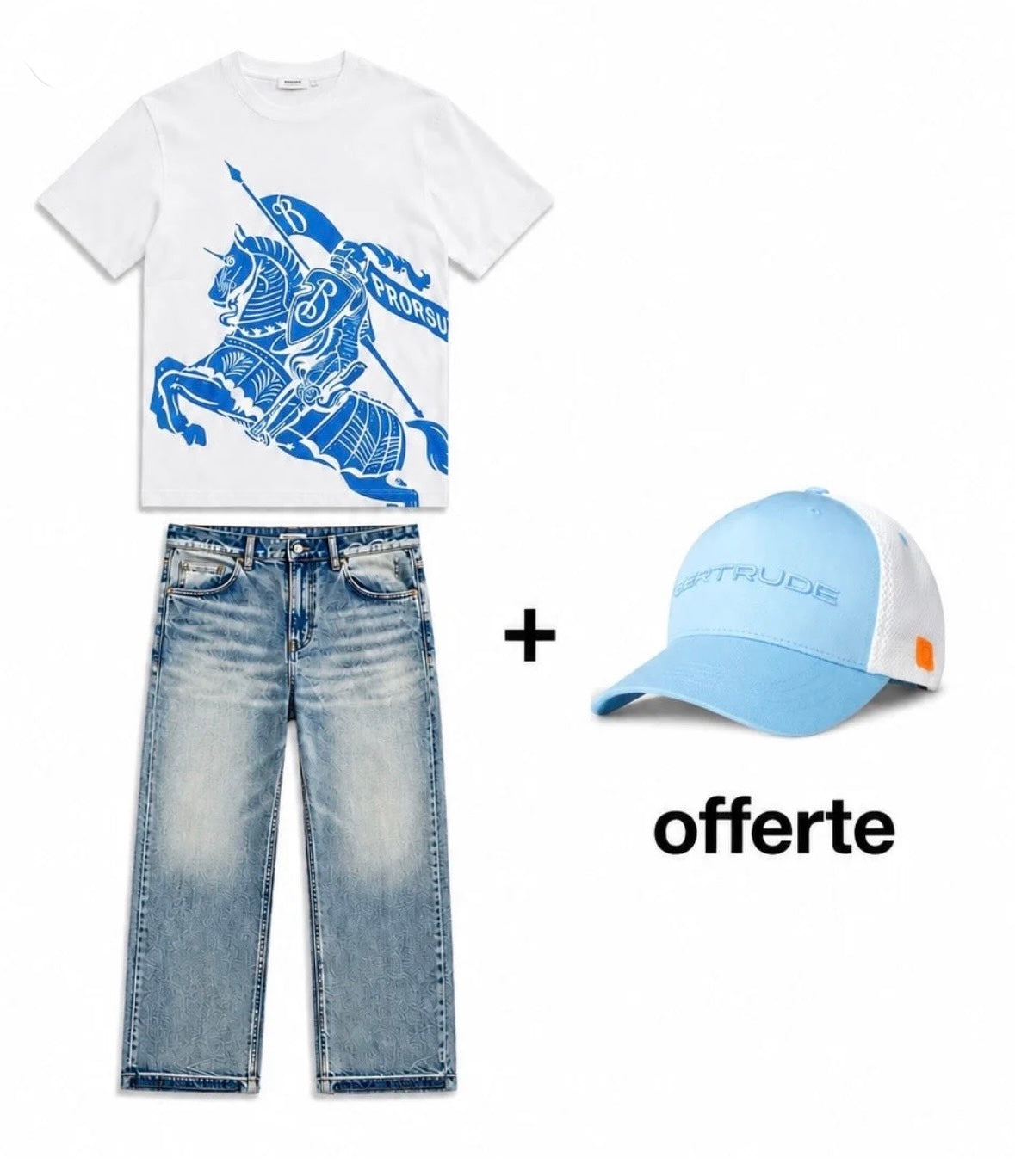 Ensemble jean T-shirt + Casquette offert